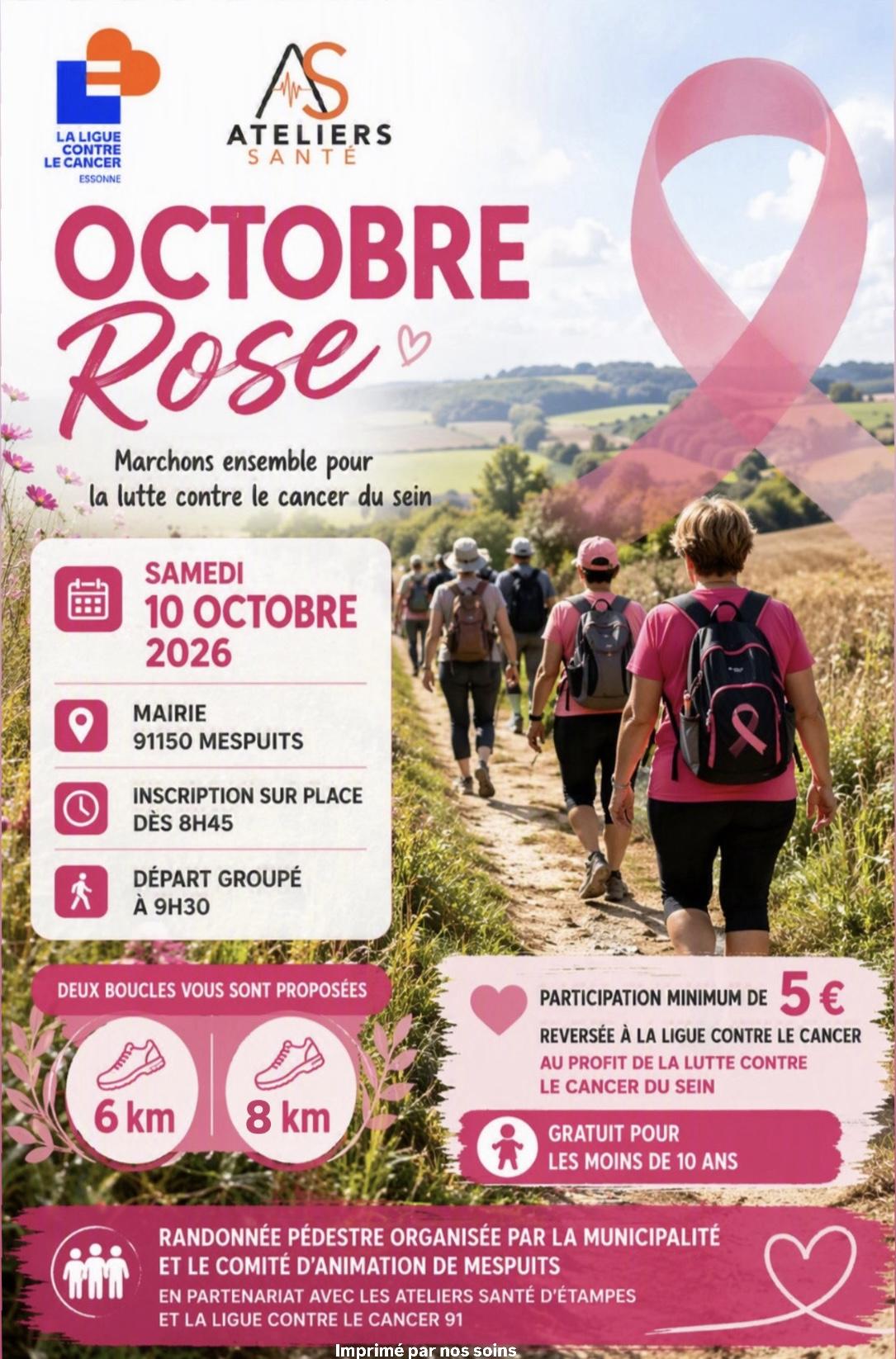 Affiche octobre rose