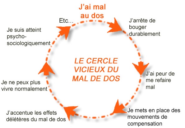 Cercle vicieux mal de dos